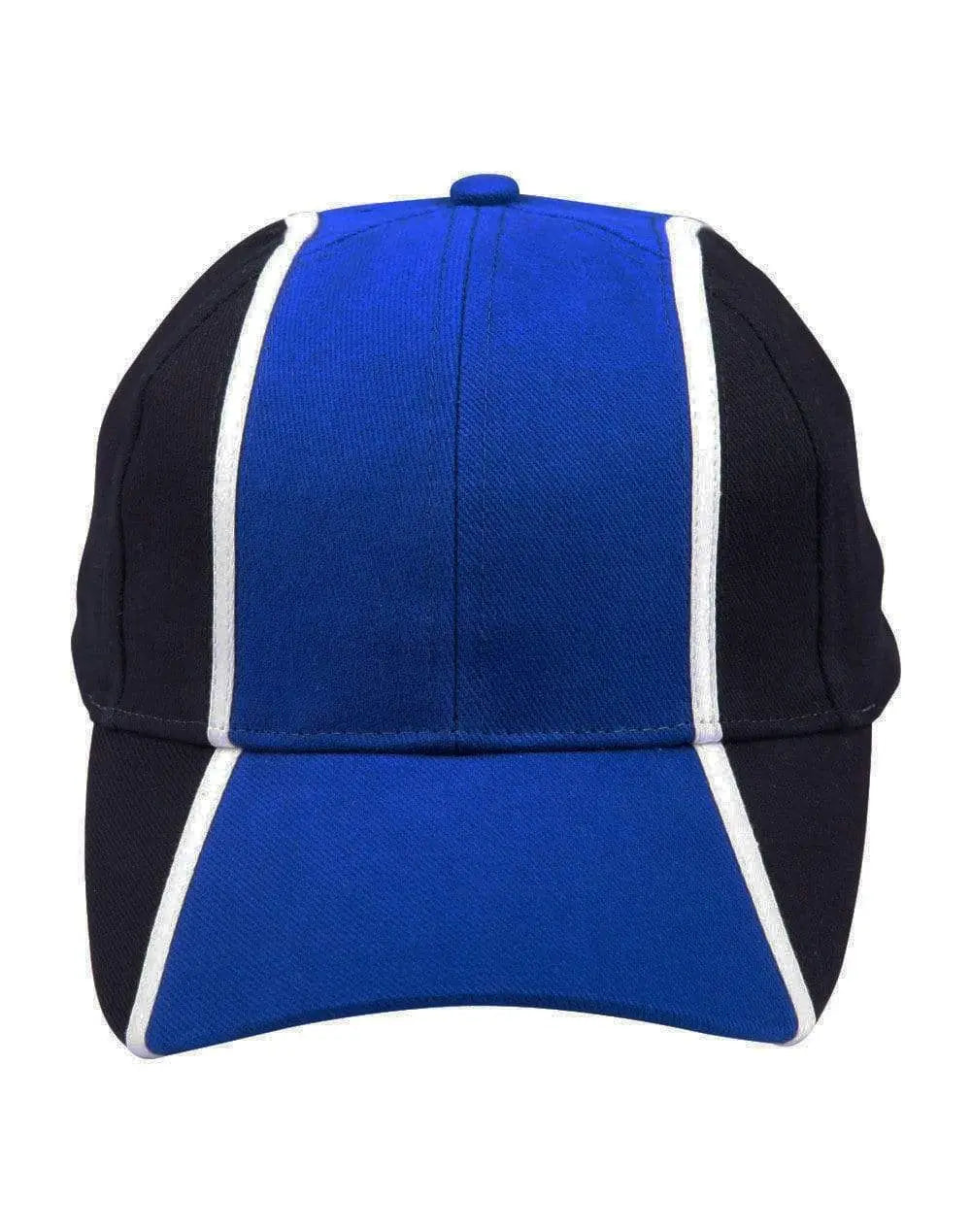 Winning Spirit Tri-colour cap CH83 Active Wear Winning Spirit Royal/White/Navy, One size